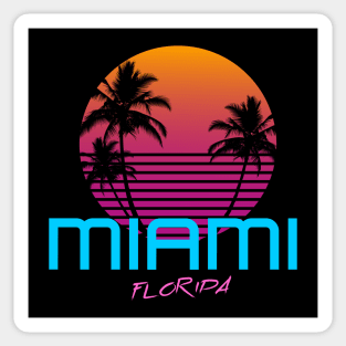 Miami Florida Retro 80's Sticker